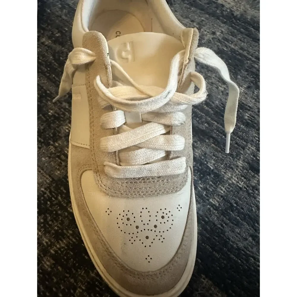 Cole Haan Women's Grand Crosscourt Della Sneakers Size 8.5B Leather & Suede